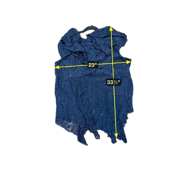 The Pyramid Collection Boho Witchy Lace Top Womens Size 2X Dark Fairycore Gothic - Picture 7 of 7